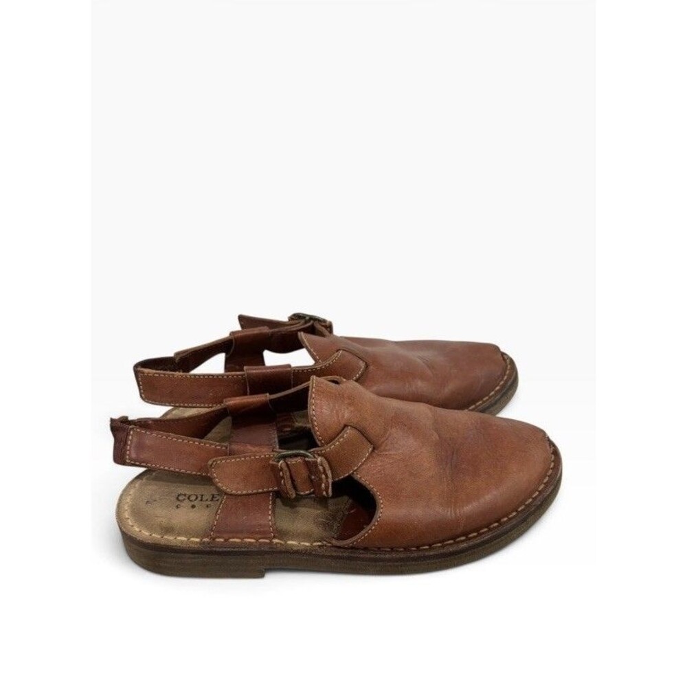 Cole Haan Women Country Leather Comfort Slingback Mary Jane Sandal Shoes 7.5